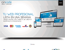 Tablet Screenshot of cincode.com
